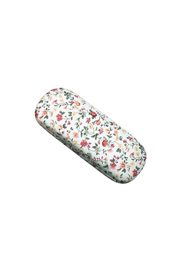 Ototon Étui à Lunettes Lunettes Boîte Motif Fleurs Vintage Lunettes Rangement pour Lunettes de Soleil Sport Enfant Cadeau Bl