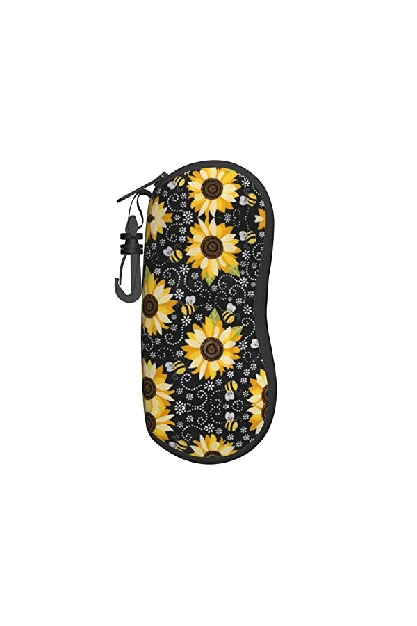 PIXOLE Étui à lunettes unisexe avec imprimé boules de bowling, crâne, taille unique