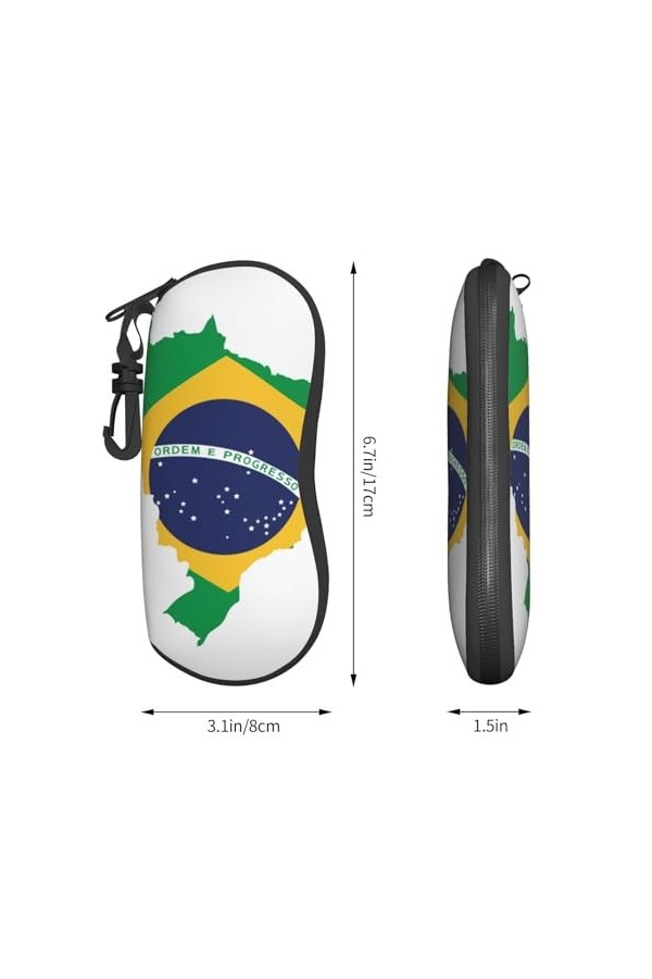 CZZYH Étui à lunettes souple portable avec mousqueton et fermeture éclair, étui à lunettes coloré passionné pour homme et fem