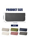 6pcs Étui à Lunettes Souple, 17,8x7,6cm Étui à Lunettes en Cuir Portable&nbsp;Étui&nbsp;à&nbsp;Lunettes de Soleil Souple&nbsp;Pochette en Cuir po