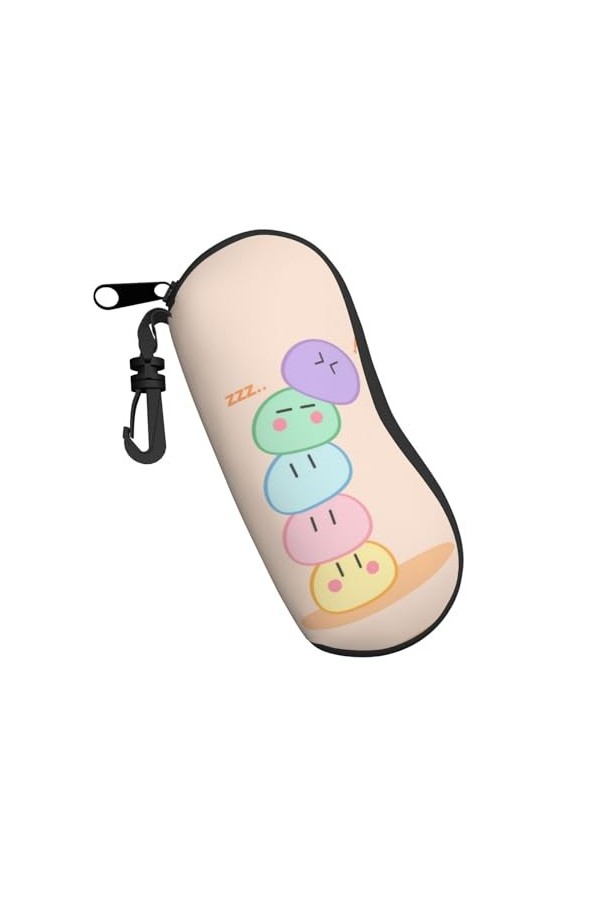 QQLADY Étui à lunettes de soleil en mer profonde pour homme et femme - Étui souple avec clip, Motif fleurs colorées, taille u