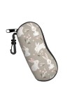 QQLADY Étui à lunettes de soleil en forme danimal mignon pour homme et femme Étui souple avec clip, Lapin de Pâques floral, 