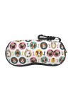 TyEdee Étui à lunettes léger pour homme et femme Motif chiens, Motif chiens., taille unique