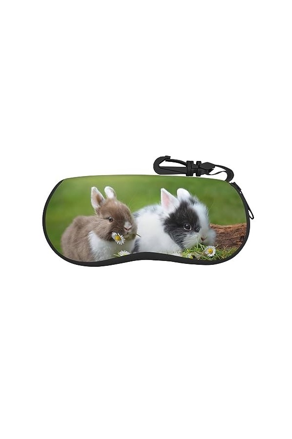TyEdee Étui à lunettes léger pour homme et femme Motif chiens, Motif chiens., taille unique