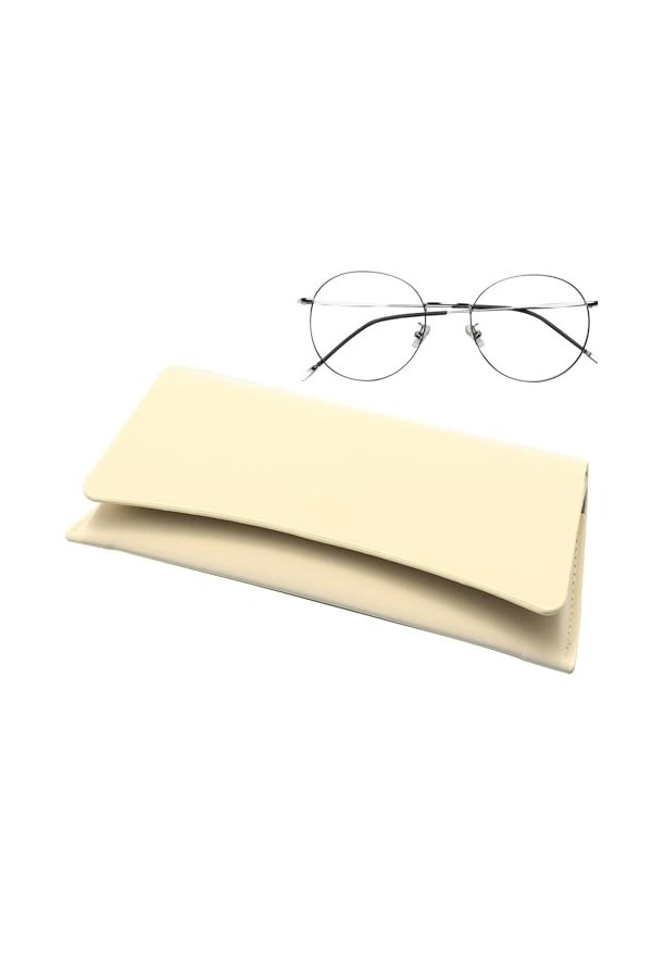 BIXOO Pochette à lunettes en cuir - Étuis à lunettes en cuir Pochette - Étui à lunettes Portable, sac de lunettes de soleil m
