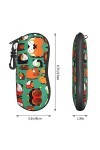 Grand étui à lunettes mignon en forme de cochon dInde durable pour femme avec coque rigide – Parfait pour les voyages et un 