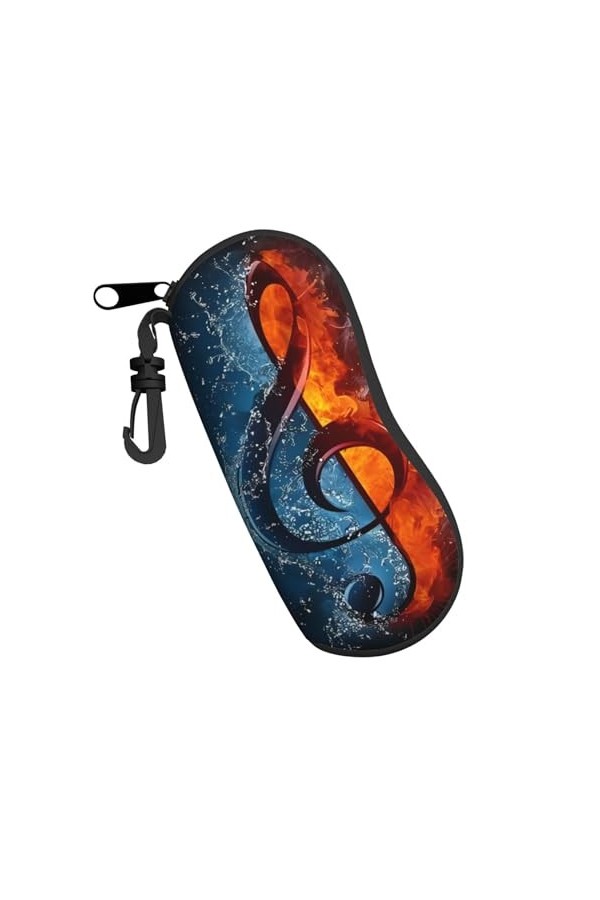 QQLADY Love Gymnastics Étui à lunettes de soleil pour homme et femme Étui souple avec clip, Empreinte de main pour enfants., 