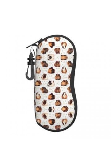 Grand étui à lunettes en forme de cochons dInde, support de lunettes durable pour femme avec coque rigide – Parfait pour les