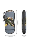 Jet Fighters Grand étui à lunettes durable pour femme avec coque rigide – Parfait pour les voyages et un usage quotidien, noi