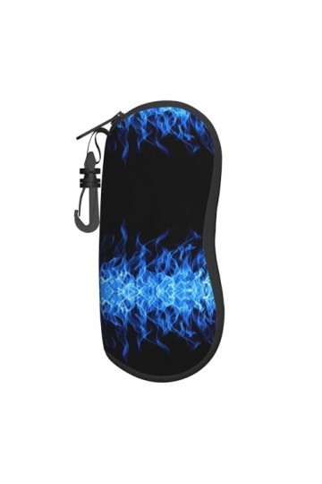 Blue Flame Grand étui à lunettes durable pour femme avec coque rigide – Parfait pour les voyages et un usage quotidien, noir,