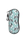 Grand étui à lunettes en forme de pingouins mignons pour femme avec coque rigide – Parfait pour les voyages et un usage quoti