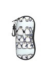 Grand étui à lunettes avec coque rigide pour femme Motif pingouins mignons, noir, taille unique