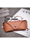 EODKSE Étui à Lunettes Portable en Cuir PU, Stockage pour Lunettes de Soleil et de Lecture, Sac Souple 1 Pièce pour Femme Hom