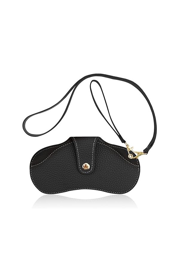 Étuis à Lunettes,Etui Lunettes de Soleil en Cuir Souple,Étui à lunettes Mince Portable,Sac à Lunettes,Étui de Protection de V