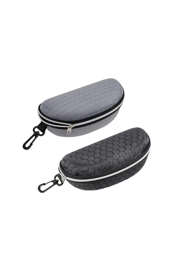 Etui Lunettes Rigide, 2Pcs Etui a Lunette, Étuis à Lunettes Femme, Rangement Lunettes, Boite a Lunette, Porte Lunettes