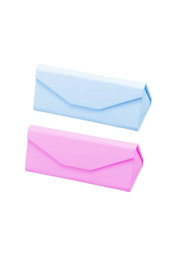 2 Unités Étui Pliable à Lunettes de Soleil,Étui à Lunettes Rigide,Boîte avec Fermeture Magnétique et Doublure Intérieur Prote