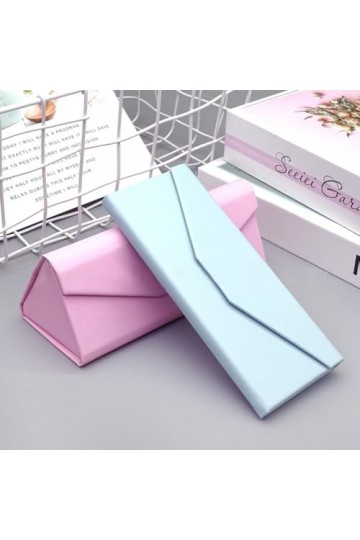 2 Unités Étui Pliable à Lunettes de Soleil,Étui à Lunettes Rigide,Boîte avec Fermeture Magnétique et Doublure Intérieur Prote