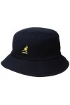 Kangol Washed Bucket Bob, Bleu Marine, Small Mixte