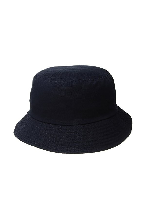 Kangol Washed Bucket Bob, Bleu Marine, Small Mixte