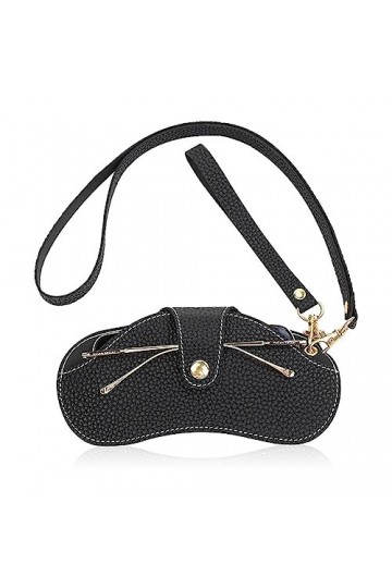 CCAIPU Etui à Lunettes pour Hommes et Femmes, Cuir PU Souple Étui à Lunettes de Soleil Portable de Lunettes de Soleil Organis