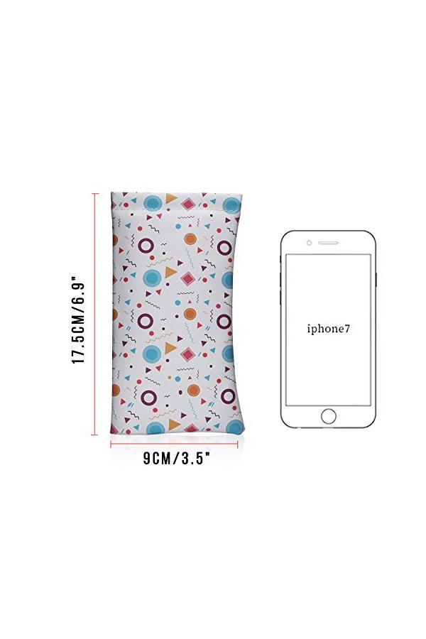 Hifot Étui Lunettes de Soleil 6 pièces, Souple PU Cuir Sac Lunettes, Boitier Lunettes Lecture pour femme homme enfant