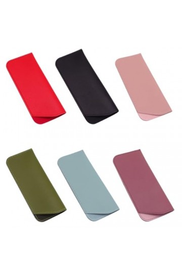 PSOWQ étuis à lunettes, étui à lunettes de soleil, étui à lunettes en cuir, étui à lunettes portable pour homme et femme, col