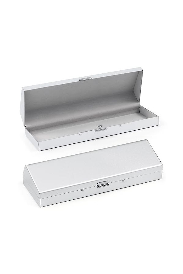 Hifot étui Lunettes Aluminium, métal étui Rigide Lunettes Lecture pour Femme Homme