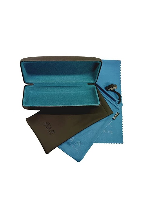 Étui à lunettes dans un pack économique - étui rigide, étui, étui et chiffon de nettoyage