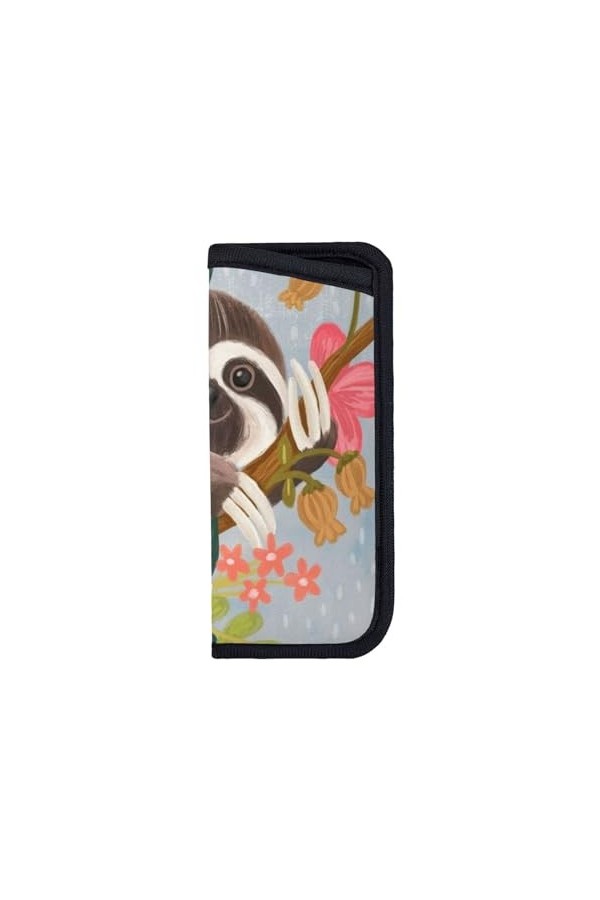 ASEELO Étui à lunettes de soleil avec deux girafes - Élégant et portable - En néoprène - Fermeture éclair - Pour femmes, homm