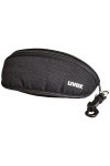 uvex Soft Case Étui à Lunettes - Protection Idéale Contre la Poussière et les Rayures - Pendentif Mousqueton Compris - Black 