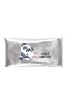 Taperso Housse etui argent lunettes panda et lapin personnalise