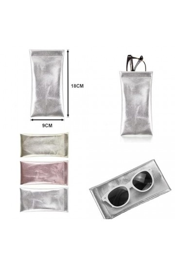 Taperso Housse etui argent lunettes panda et lapin personnalise