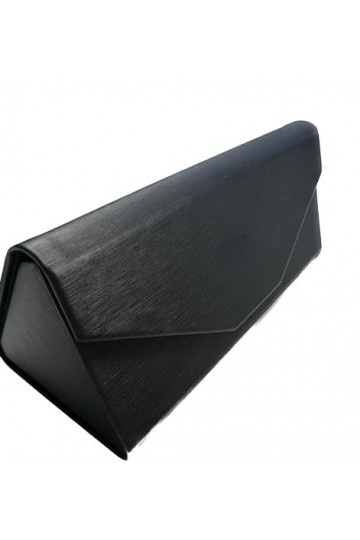 KGS Lot de 2 Étuis à Lunette Rigide Triangulaire Pliable Noir – Fermeture magnétique - Étuis unisexe design