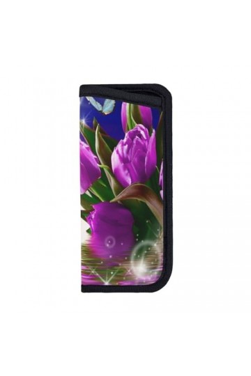 ASEELO Étui à lunettes de soleil en néoprène avec deux girafes et fermeture éclair pour femmes, hommes, filles, Toile de fond