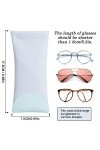 Hifot Étui Lunettes 3 pièces avec Chiffon à Lunettes, Étui Lunette Souple PU Cuir Sac Lunettes Boitier Lecture pour Femme Hom