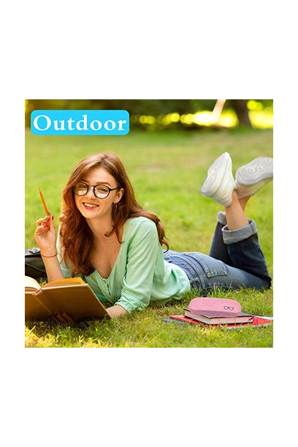 SwirlColor Étui à Lunettes Rigide Étui à Lunettes Femme Enfants avec Pochette à Lunettes Chiffon de Nettoyage pour Lunettes É