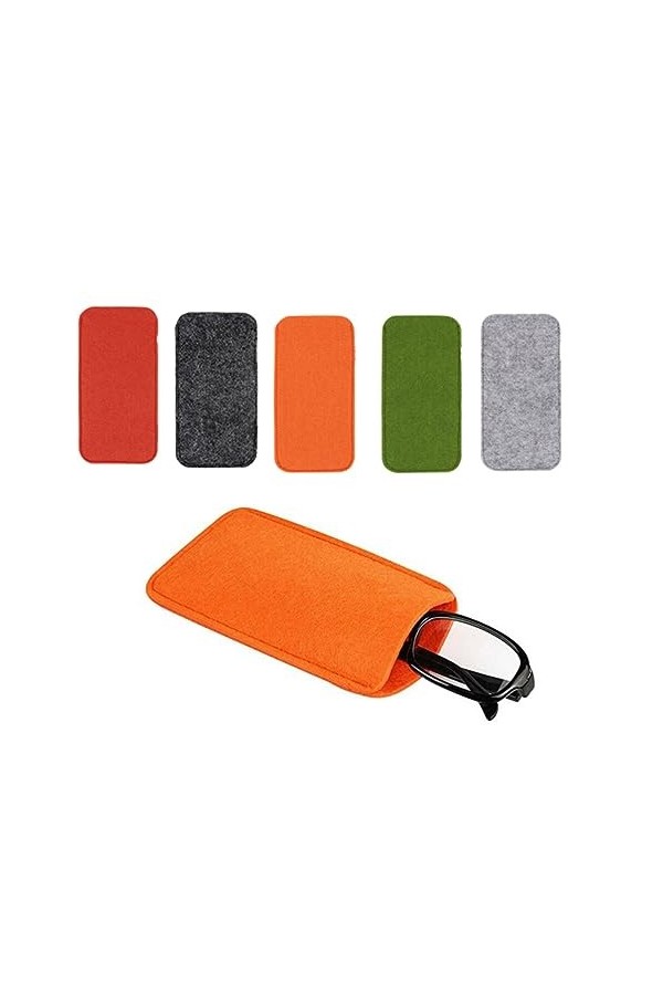 HOMSFOU Sac De Rangement De Voyage Étuis à Lunettes en Feutre Doux de Rangement pour Lunettes de Soleil de Rangement pour Por