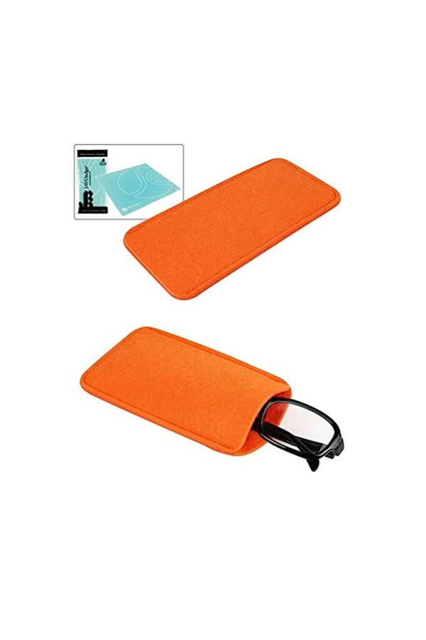 HOMSFOU Sac De Rangement De Voyage Étuis à Lunettes en Feutre Doux de Rangement pour Lunettes de Soleil de Rangement pour Por