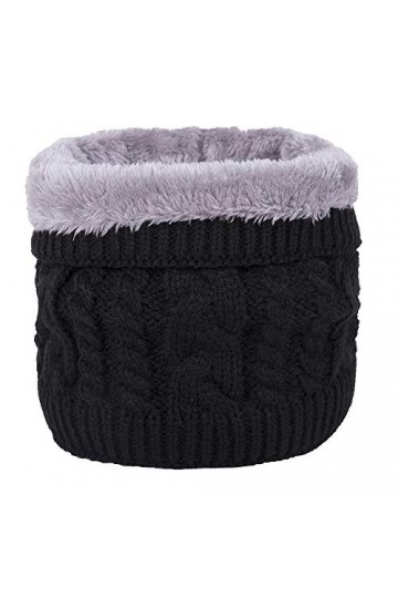 JFAN Echarpe Tube dhiver Femme Homme Motif En Croix Écharpe Chauffant Tour De Cou Tricoté Avec Doublé Polaire Chaud Pour Cyc