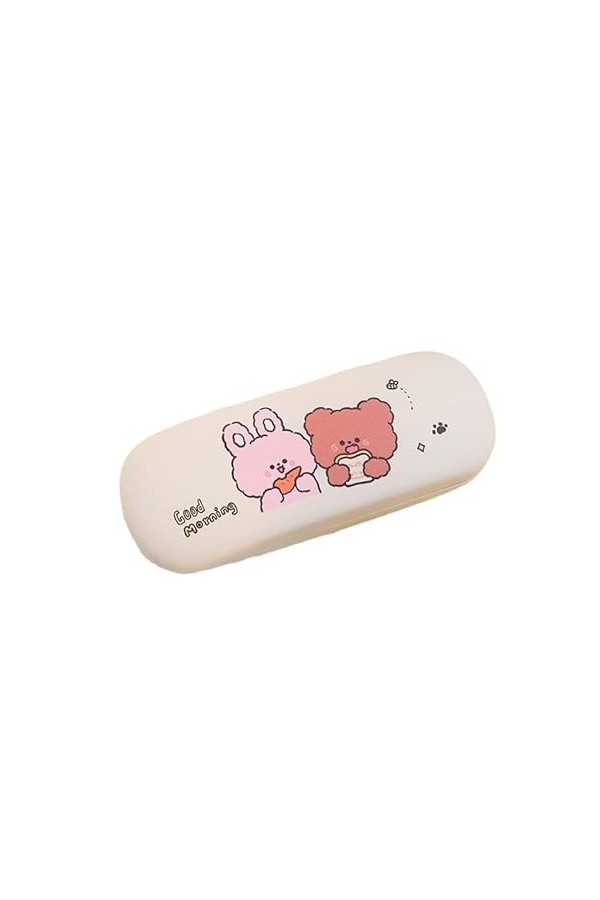 Kawaii Coque rigide pour lunettes, mignon Anime Esthétique Étui de protection Boîte de rangement pour fournitures scolaires, 