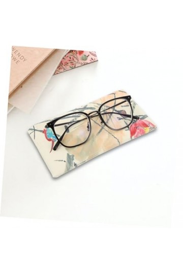 COHEALI Étui À Lunettes Sac De Rangement Pour Lunettes Étui Extérieur Étuis À Lunettes En Cuir Pu Couverture De Support De Lu