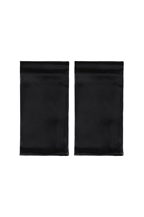 2PCS PU Lunettes Poche Printemps Ouverture Top Lunettes De Soleil Lunettes De Vue Pochette Sac Rouge Et Noir 