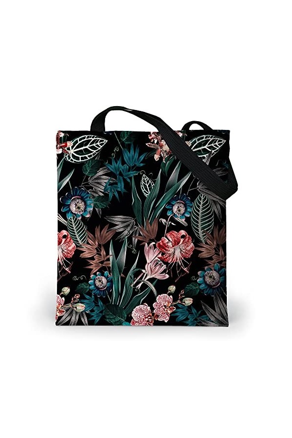 Loxato The Tote Bag Aesthetic - Sac Cabas Femme Grand Format 37x42cm - Sac Fourre Tout Femme - Sac Aesthetic - Sac de Cours F