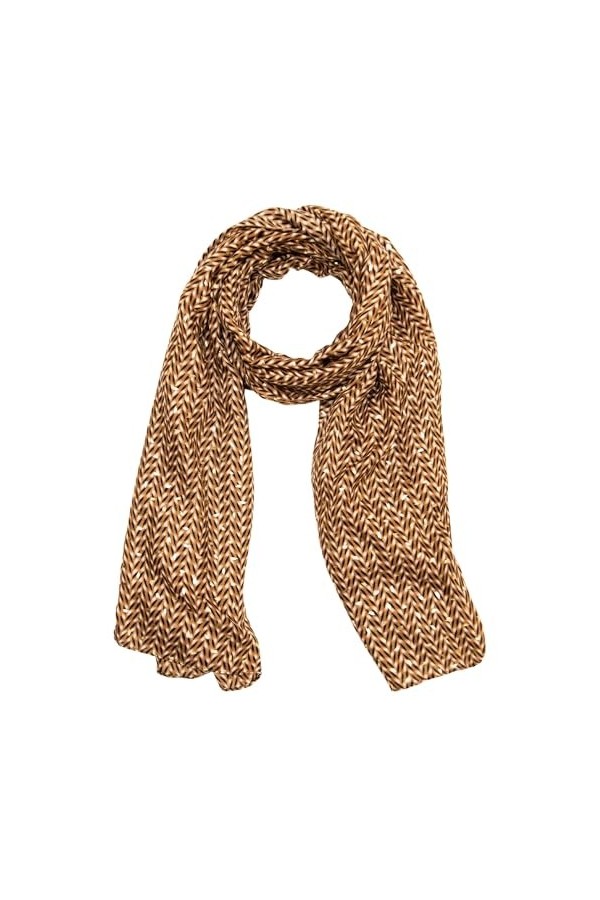 ittu Foulard Femme en viscose, Echarpe Bleu Marine, Jaune Moutarde, Rouge, Noir, vert, Idée cadeau anniversaire, saint valent