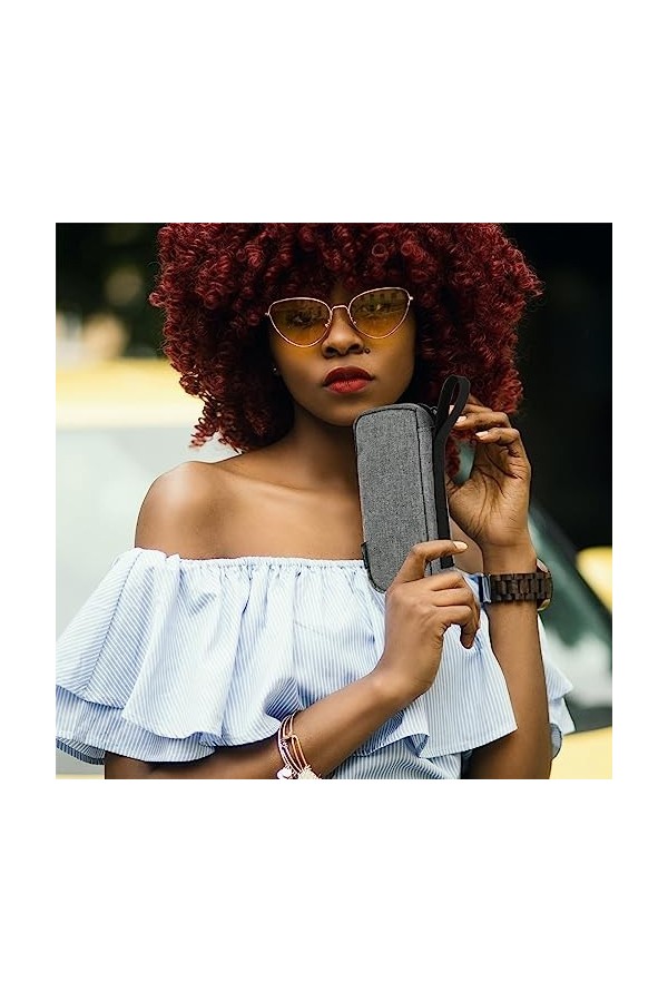 LVTFCO Étui à lunettes rigide | Étui de voyage pour lunettes de soleil - Étui de protection en verre avec sac de rangement, é