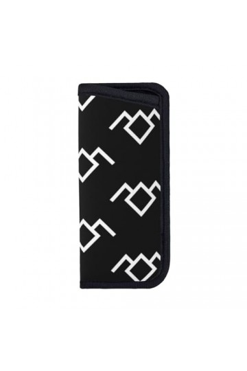 Twin Peaks Sac à lunettes souple imprimé hibou, facile à transporter, léger et pratique, Noir , S