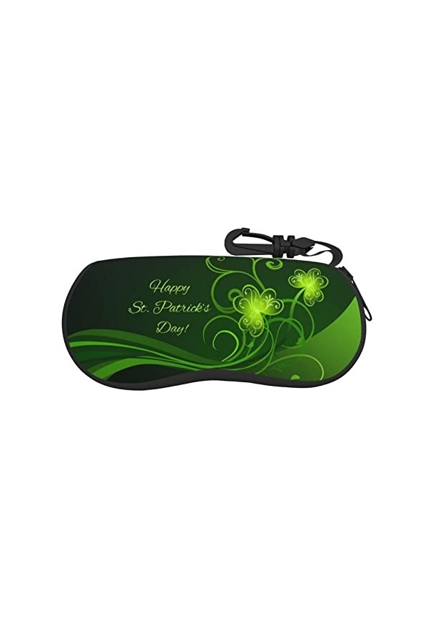 EVANEM Étui à lunettes en néoprène léger avec fermeture éclair et clip Motif drapeau du Honduras Bleu, Colibri fantaisie., ta