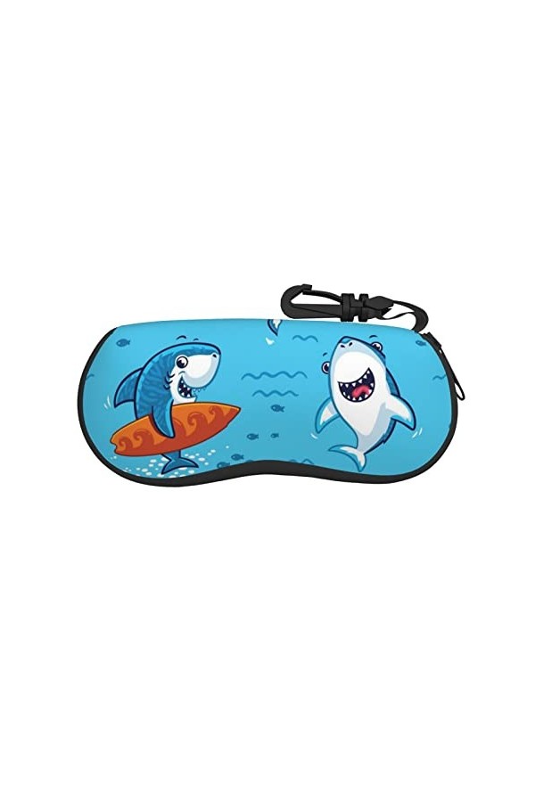 EVANEM Étui à lunettes en néoprène léger avec fermeture éclair et clip Motif drapeau du Honduras Bleu, Colibri fantaisie., ta