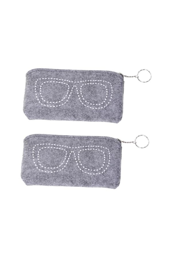GLEAVI Étui À Lunettes 1 Pièce Sac De Rangement Pochette De Rangement De Voyage Protection De Lunettes Sac Anti-Poussière Pet