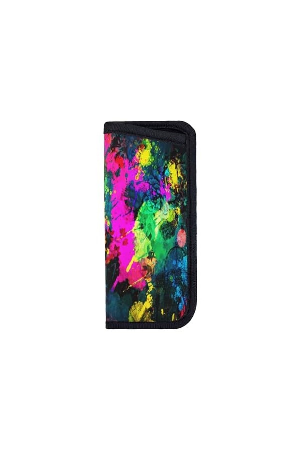 ASEELO Étui à lunettes dhorreur citrouille cimetière étui à lunettes de soleil élégant et portable en néoprène avec fermetur